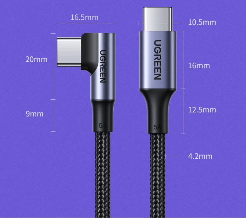 绿联pd100w快充数据线