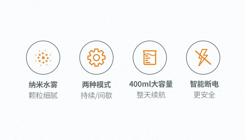 绿联小布丁加湿器，办公桌面卧室床头通用usb加湿器