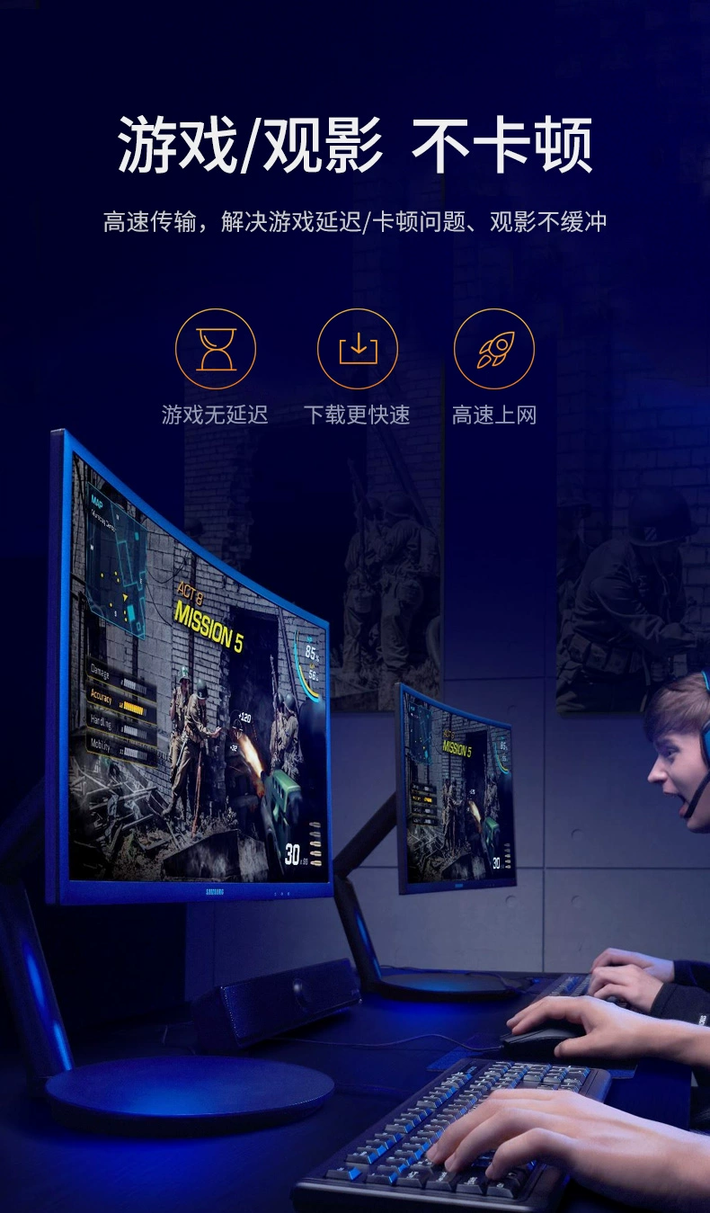 绿联六类弯头网线，cat6千兆纯铜网线