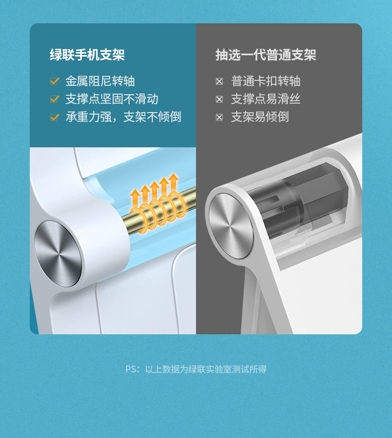 绿联懒人手机支架折叠款