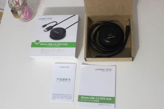 绿联otg hub包装