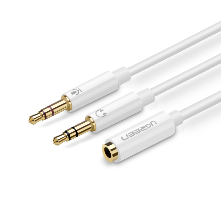 3.5mm音频电脑耳机麦克风二合一转接线