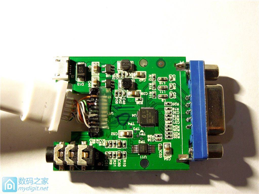 拆解 绿联（ugreen）40247 hdmi转vga线转换器，质量还不错！