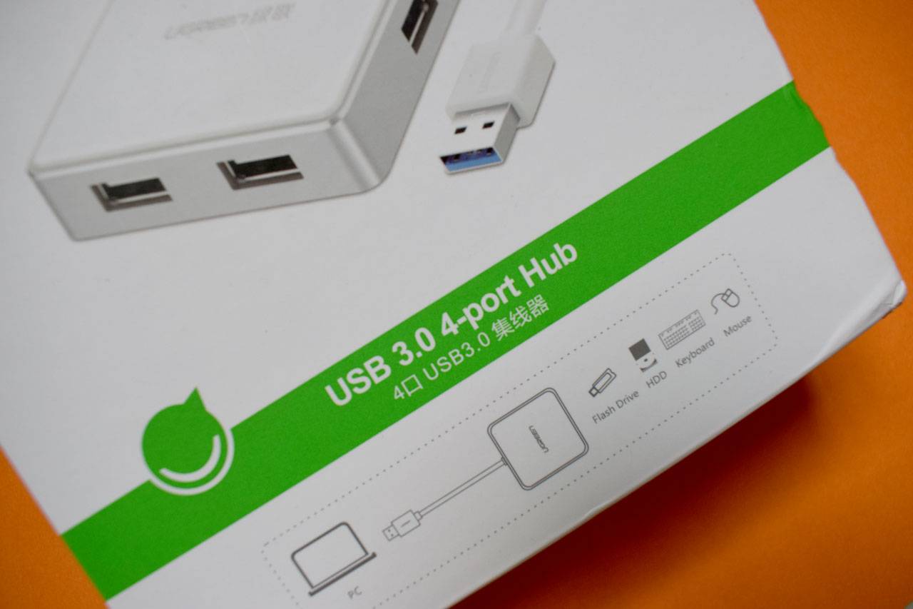 绿联usb3.0hub,一拖四集线器开箱测评