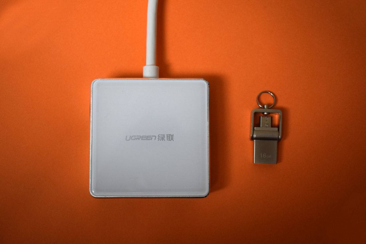 绿联usb3.0hub,一拖四集线器开箱测评