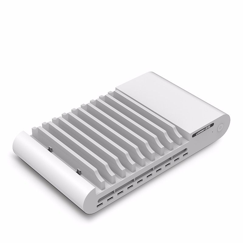 绿联10口usb充电器，智能多口充电器带支架