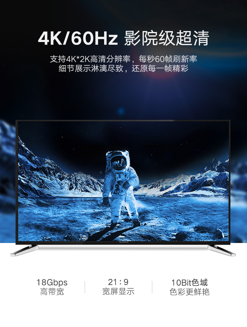 绿联type-c转hdmi，华为mate10三星s8手机连接电视投屏线