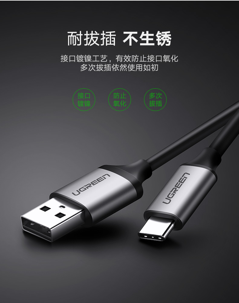 绿联type-c转hdmi，华为mate10三星s8手机连接电视投屏线