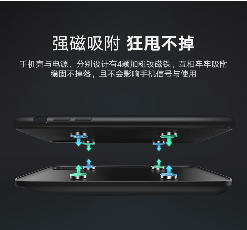 绿联iphonex背夹电池，支持苹果8无线充电