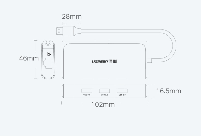 绿联usb千兆外置网卡