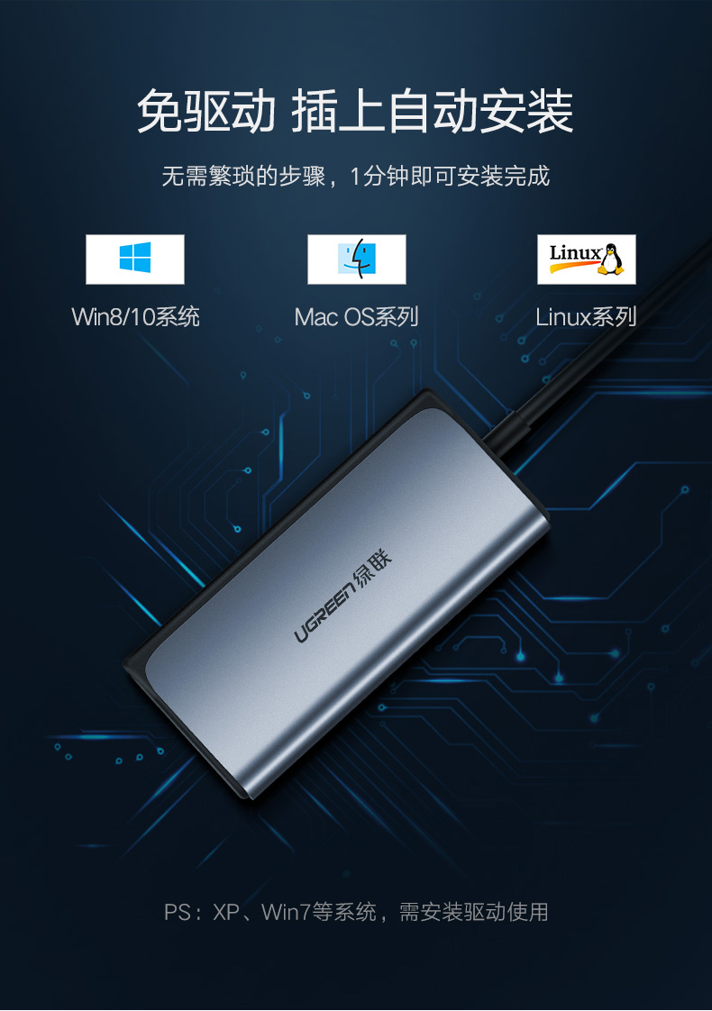 绿联usb千兆外置网卡