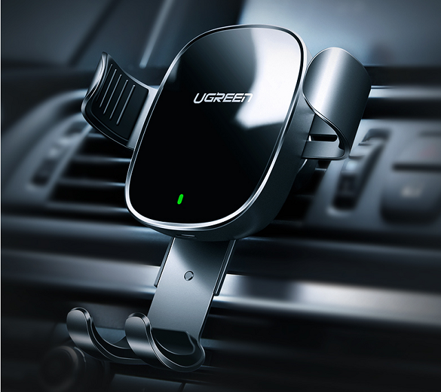 iphonex搭配这样的无线充电车载支架才显逼格