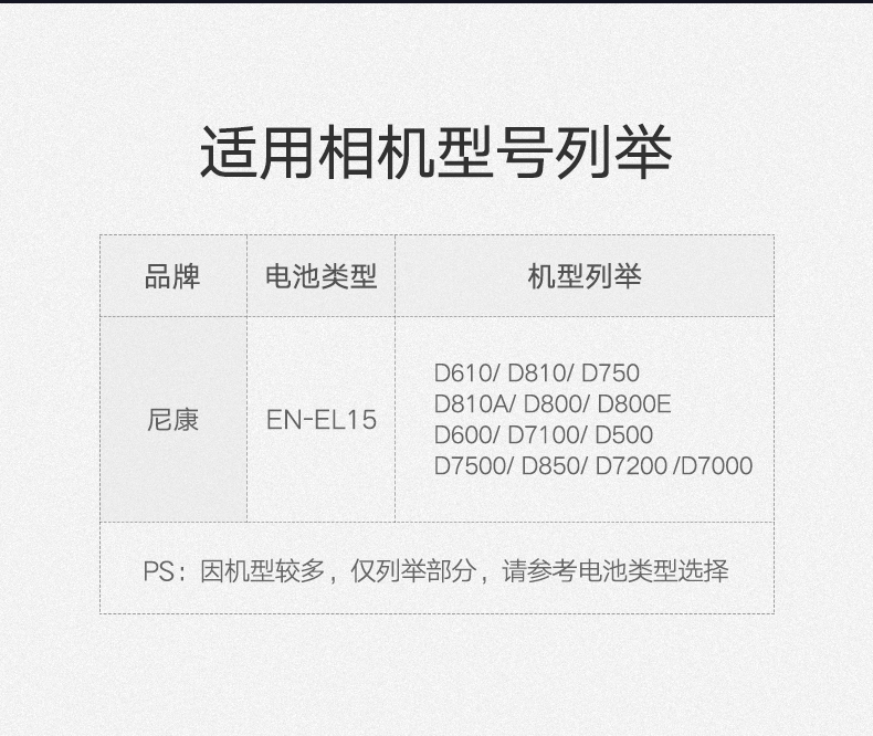 绿联尼康相机电池充电器 en-el15电池双座充