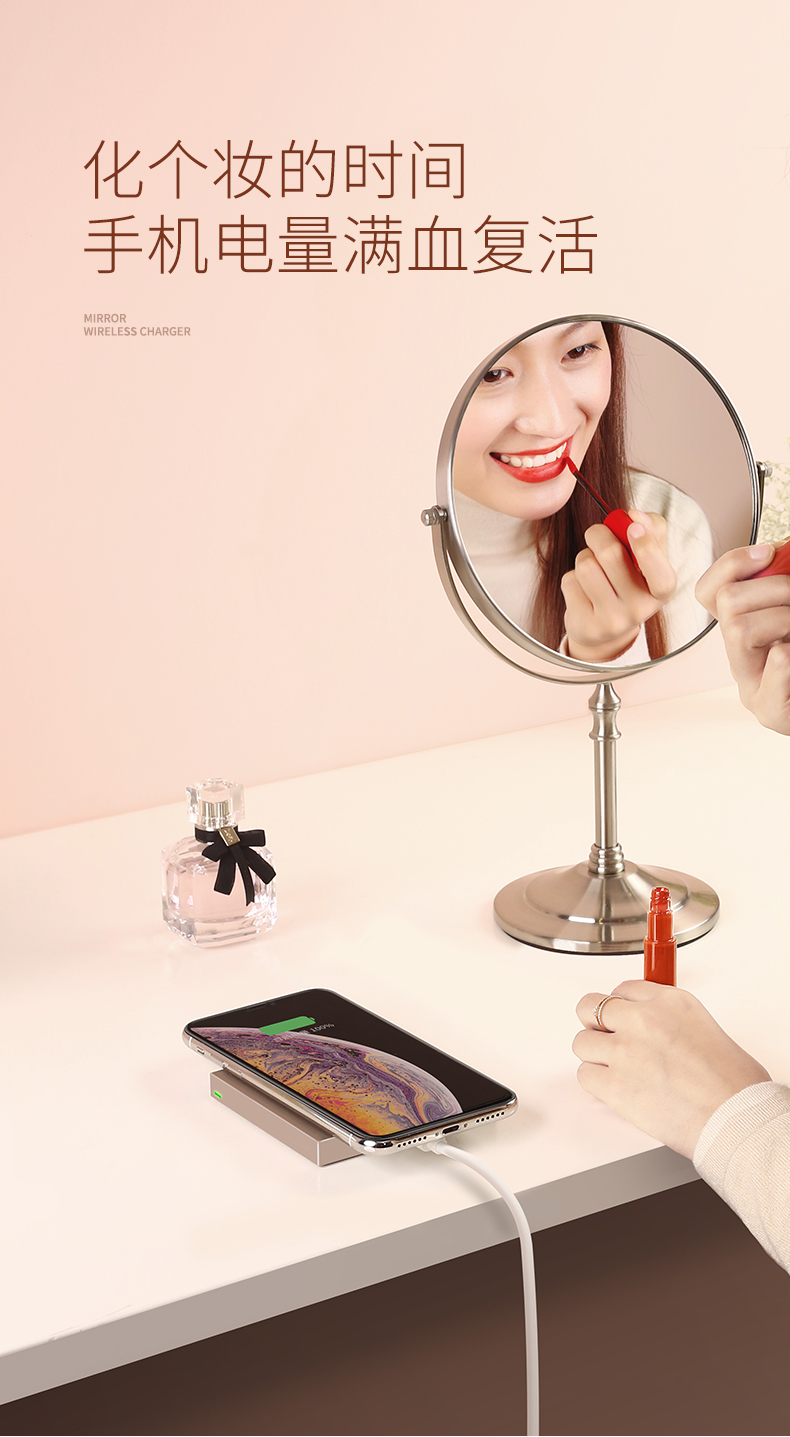 ugreen绿联-更专业更安心的数码品牌 绿联iphone xs无线充电器 奢华款镜面无线充