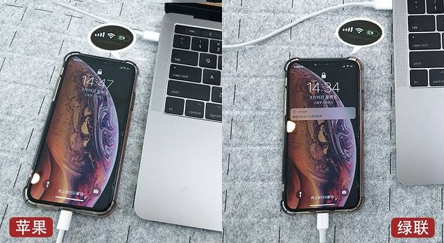 59元第三方绿联pd快充线和149原装线实测数据对比