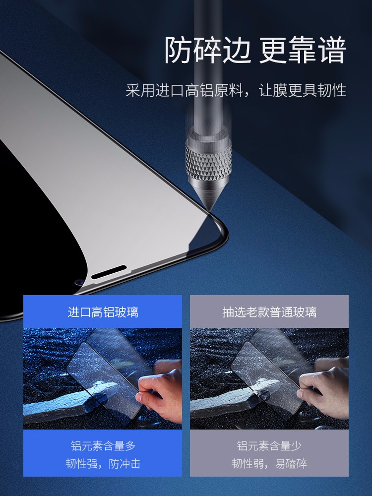 绿联iphone xs钢化膜，苹果x屏幕防刮花