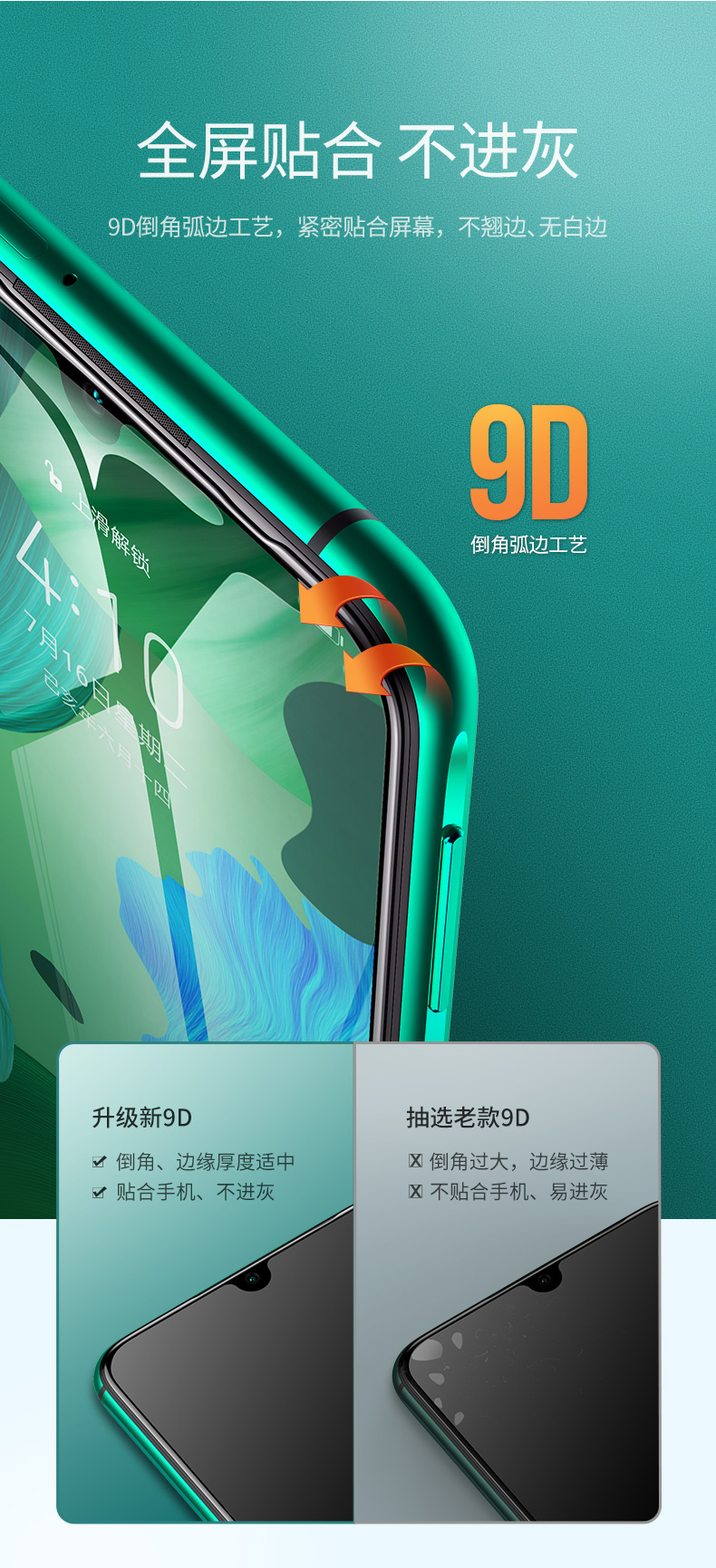 绿联华为nova系列钢化膜