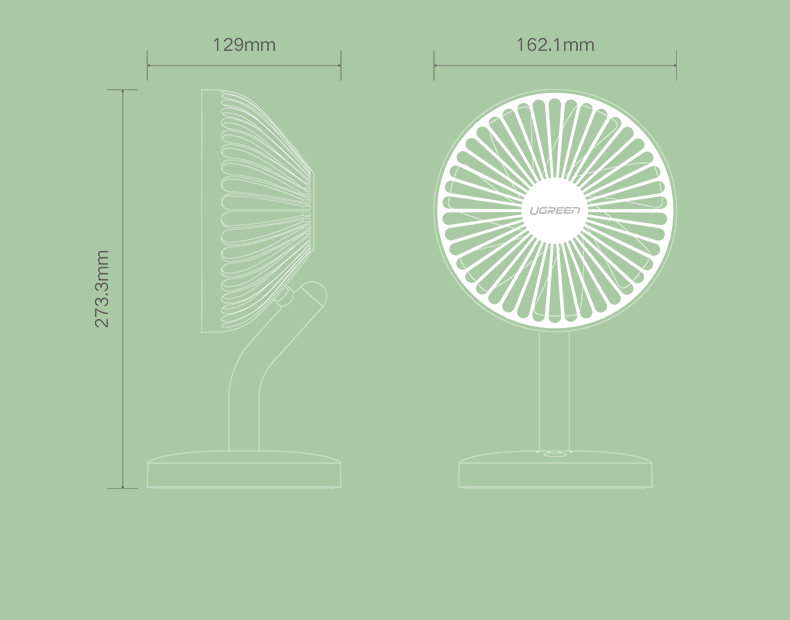 绿联usb桌面小风扇