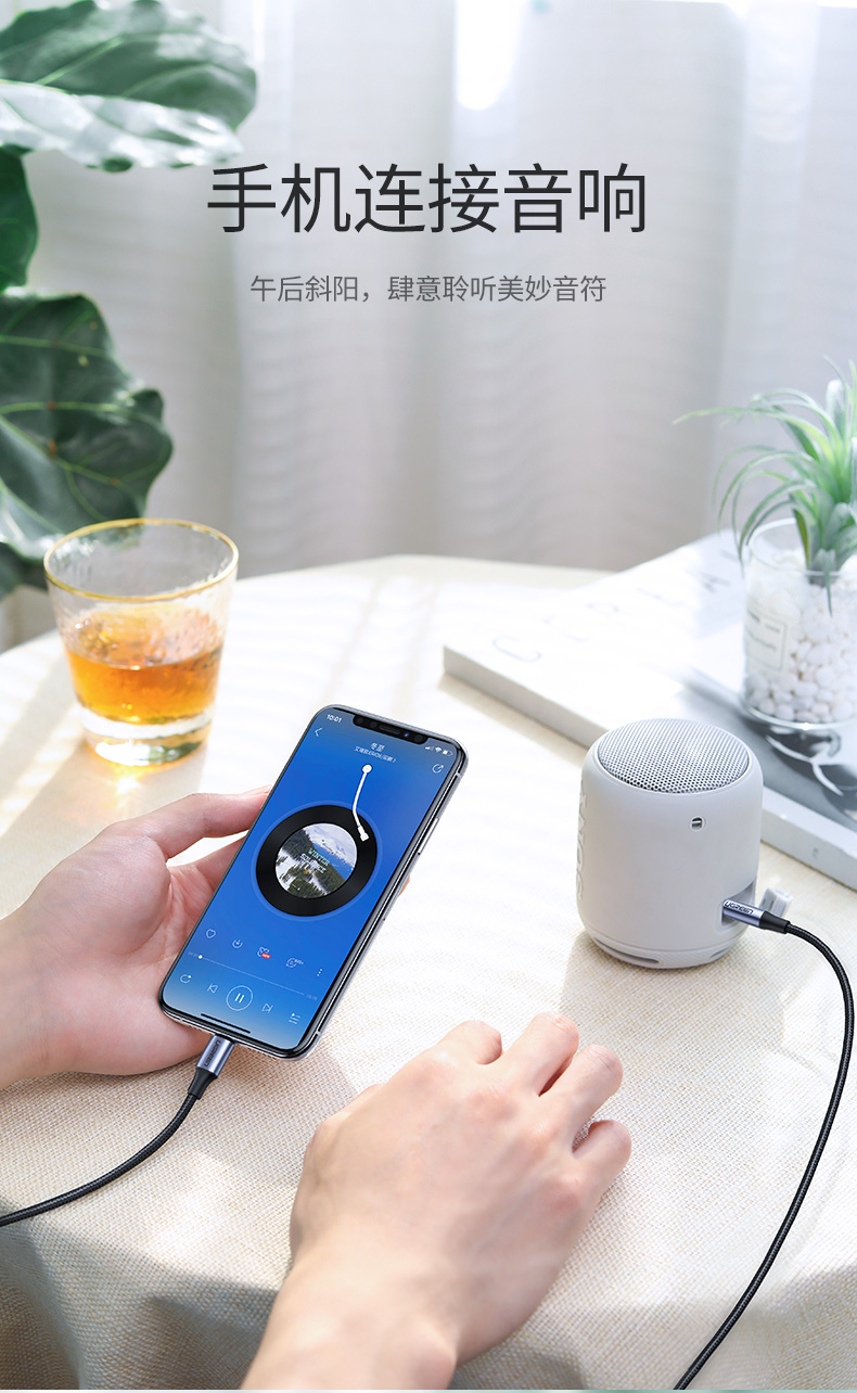 ugreen绿联-更专业更安心的数码品牌 绿联lightning转3.5mm苹果音频转接线