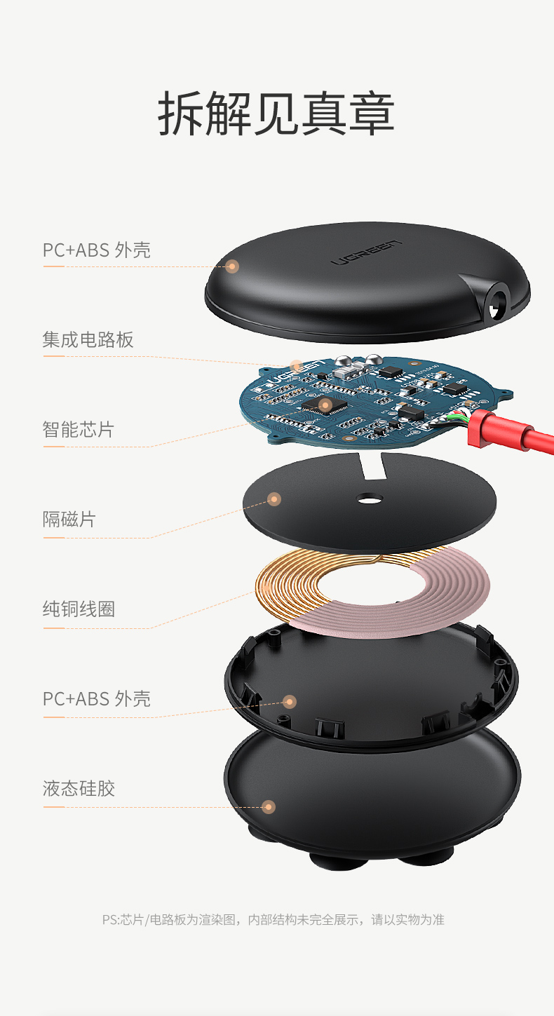 绿联iphone11无线充电器