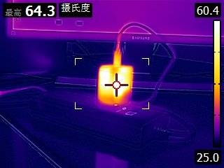 绿联65w氮化镓充电器温度测试