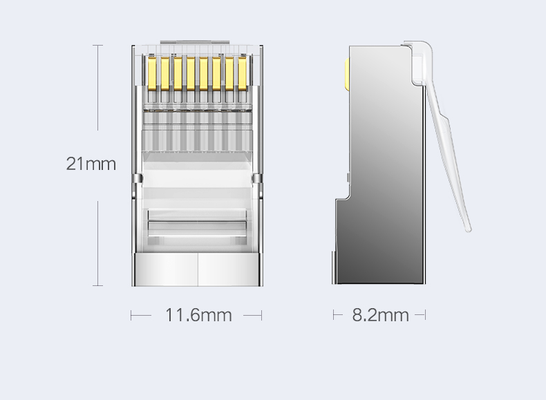 ugreen绿联-更专业更安心的数码品牌 绿联网线水晶头超五六类通用