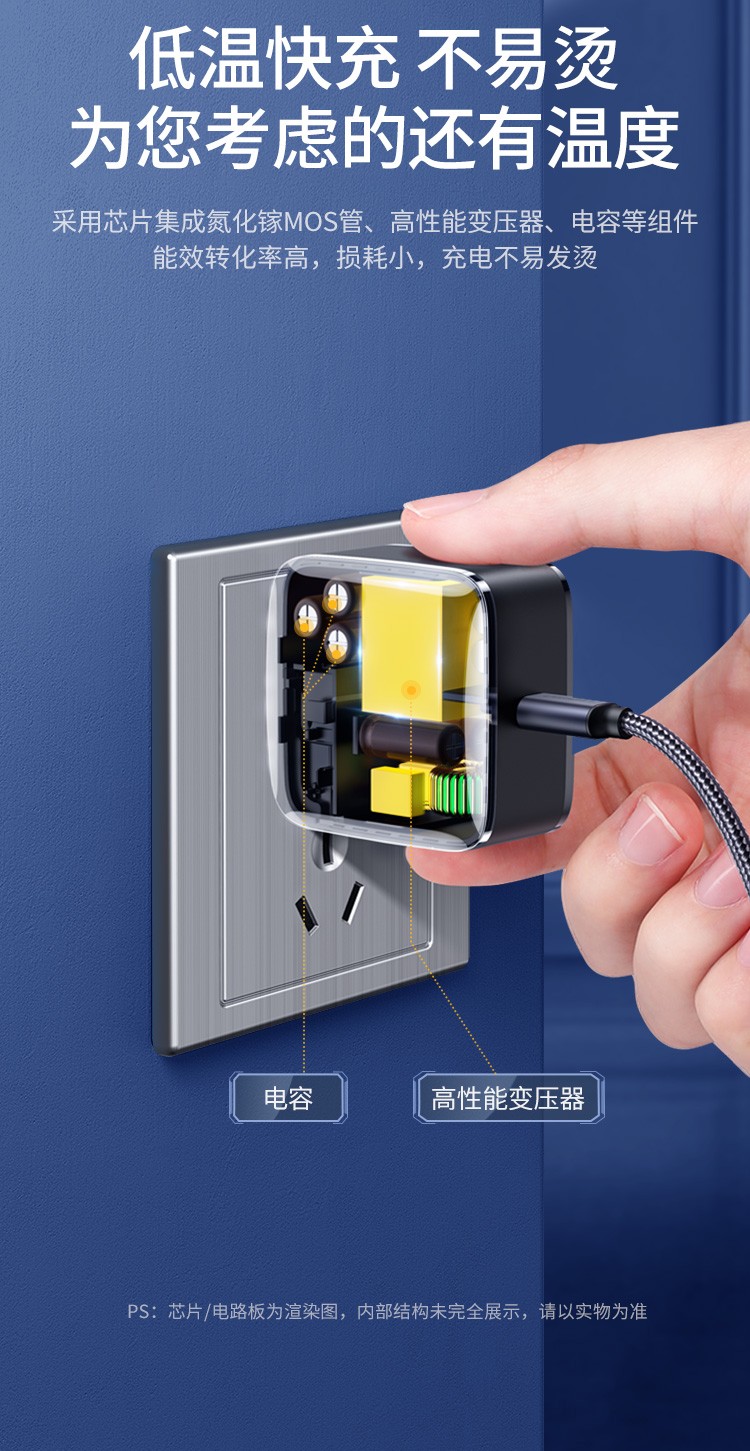 绿联氮化镓充电器65w