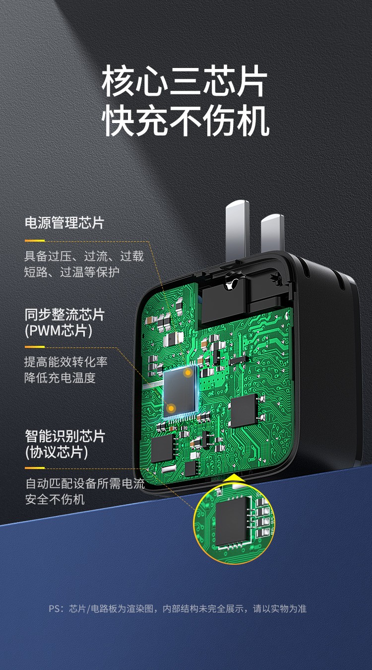 绿联氮化镓充电器65w