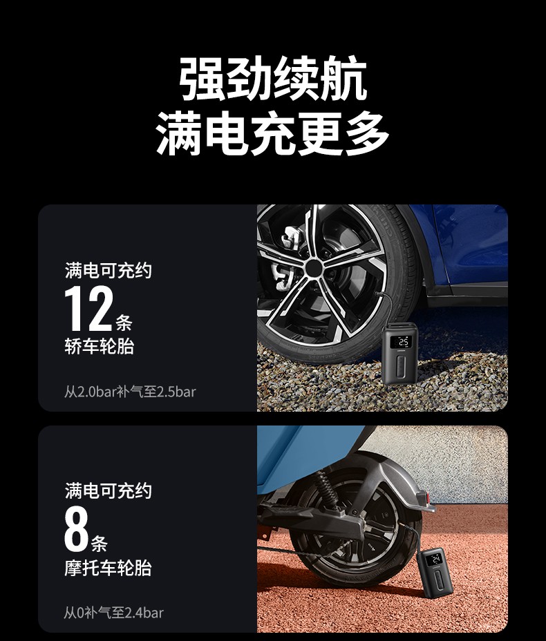 绿联便携式车载充气泵 绿联便携式车载充气泵