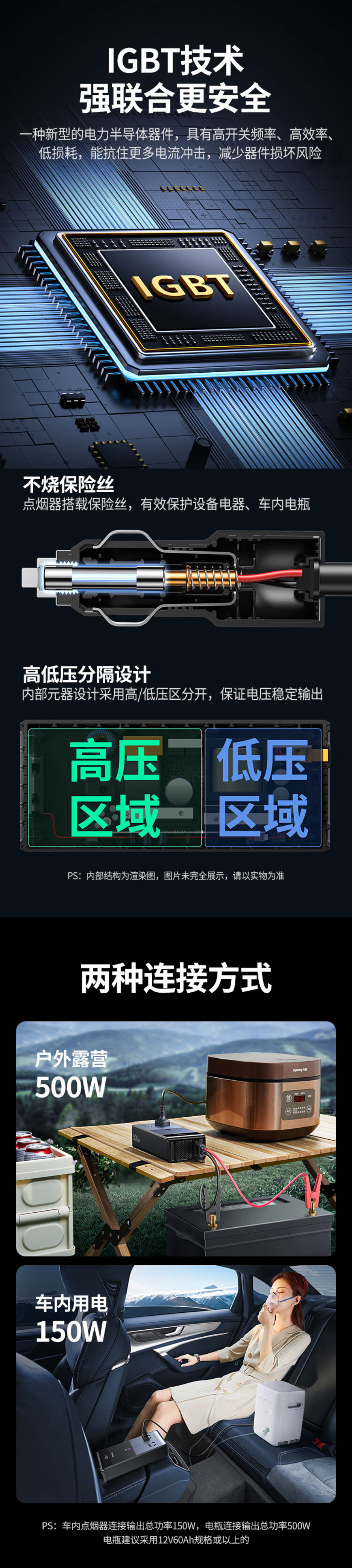 绿联ep704车载逆变器 大功率纯正弦波电源转换器插座 绿联ep704车载逆变器 大功率纯正弦波电源转换器插座