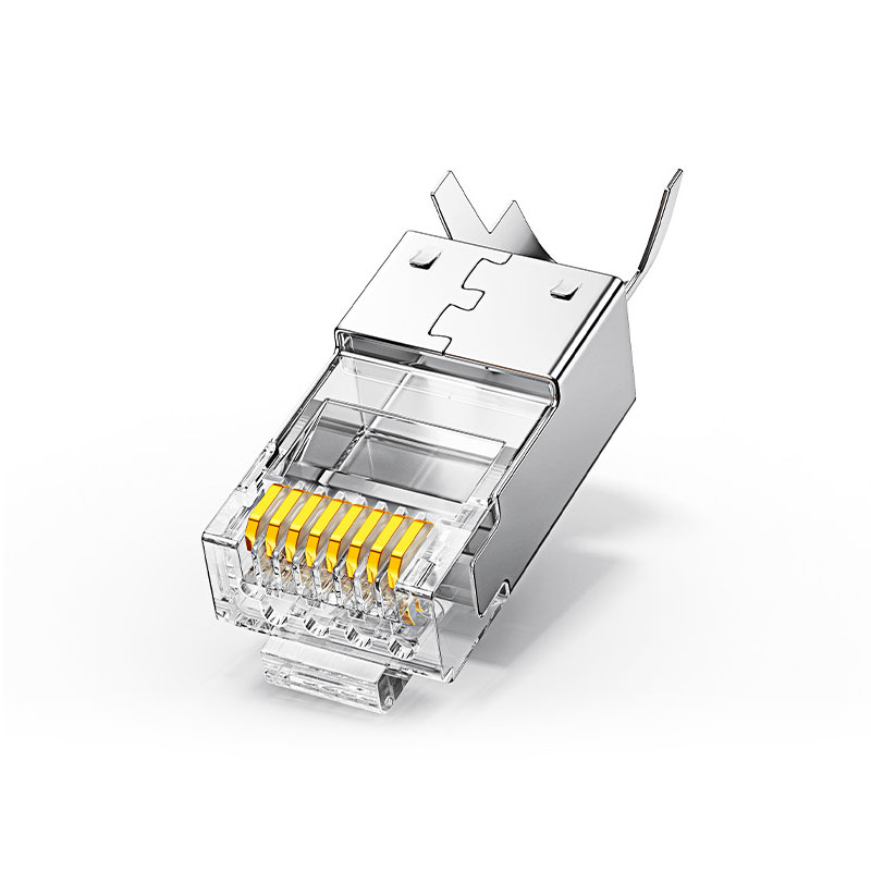 绿联八类网线屏蔽水晶头 镀金万兆网络接头rj45