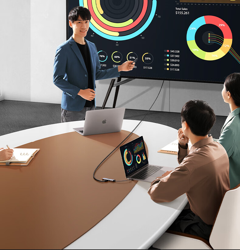 ugreen cm512扩展坞usb-a 2.0接口，适合常规设备连接