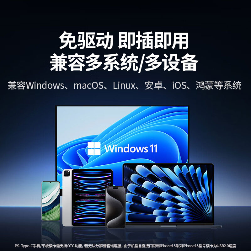 绿联usb-c 四合一读卡器