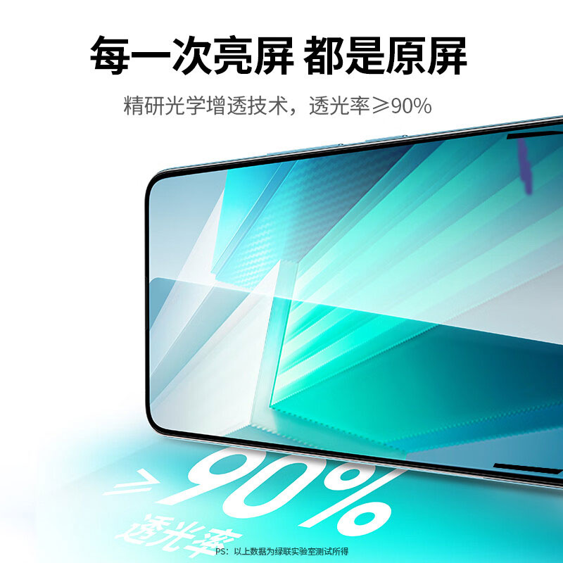 绿联无边高清钢化膜 (适用iqoo 11/11s/neo8/8 pro)