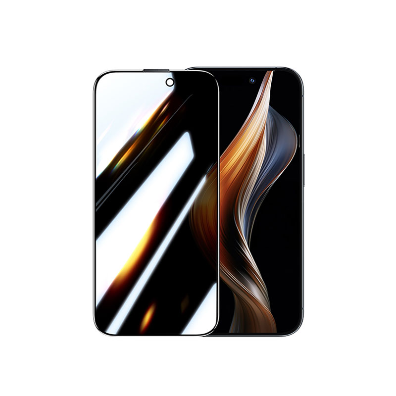 绿联iphone15系列防窥钢化膜 防摔防尘 抗指纹全屏保护膜