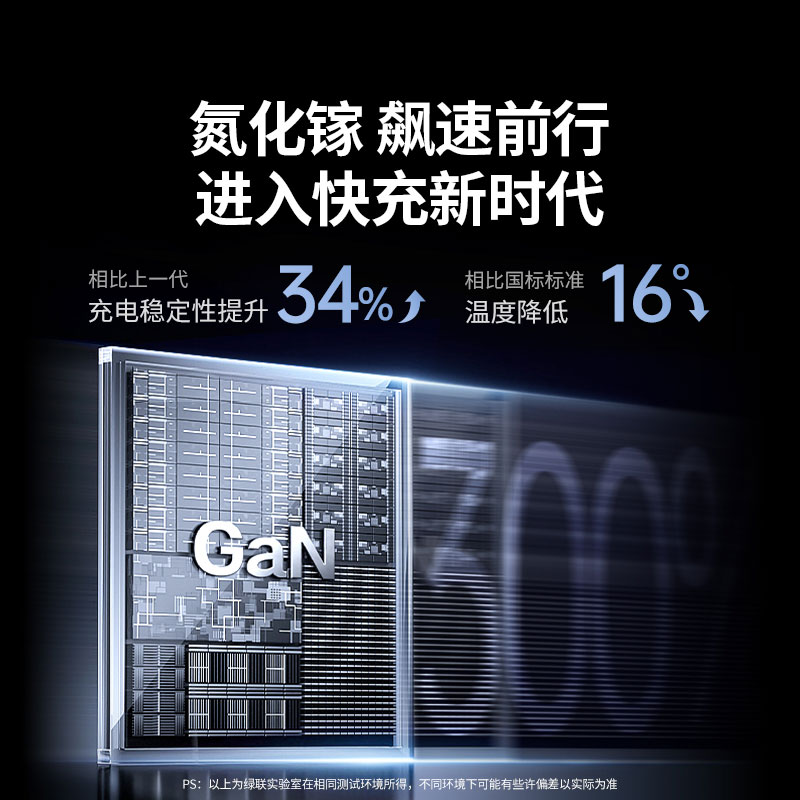 绿联t6氮化镓20w快充梯形排插 桌面充电站