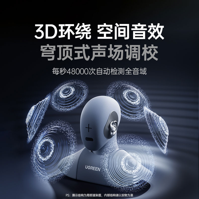 绿联hitune s7开放式蓝牙耳机 双色可选