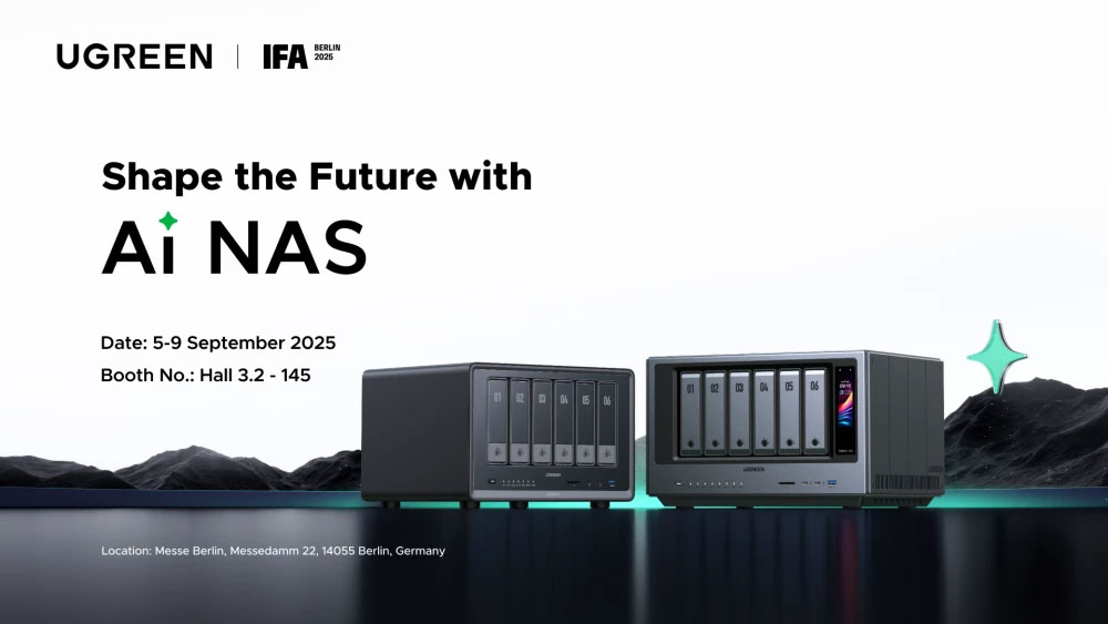 ugreen绿联亮相 ifa2025 展示新一代magflow与ai nas:提升科技新体验 ugreen绿联亮相 ifa2025 展示新一代magflow与ai nas:提升科技新体验