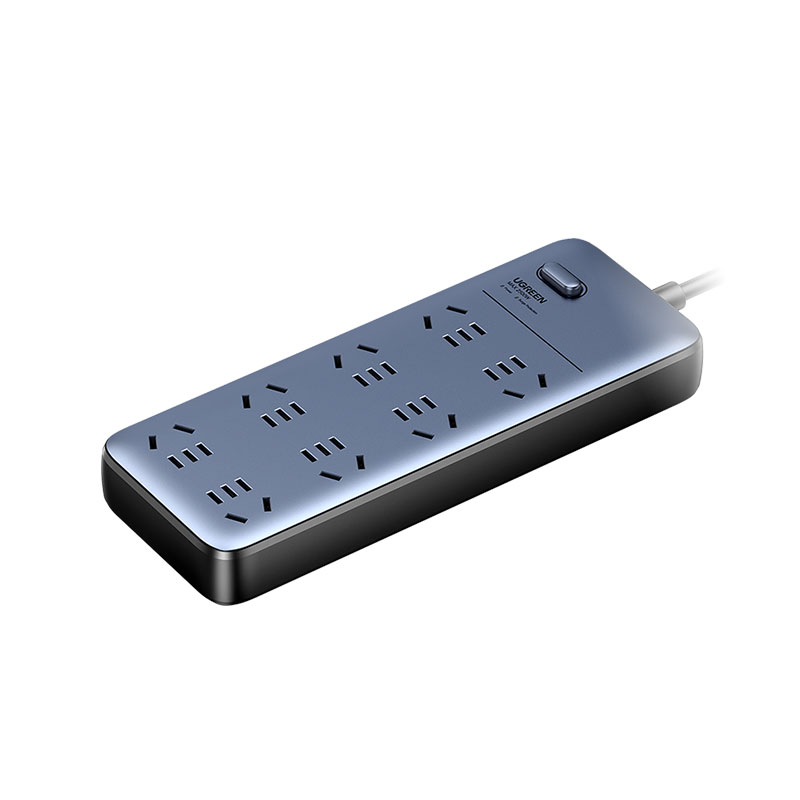 绿联防雷八位总控新国标插座