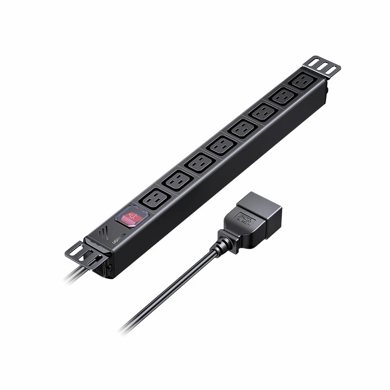 绿联pdu双断开关机柜排插 iec-c13接口