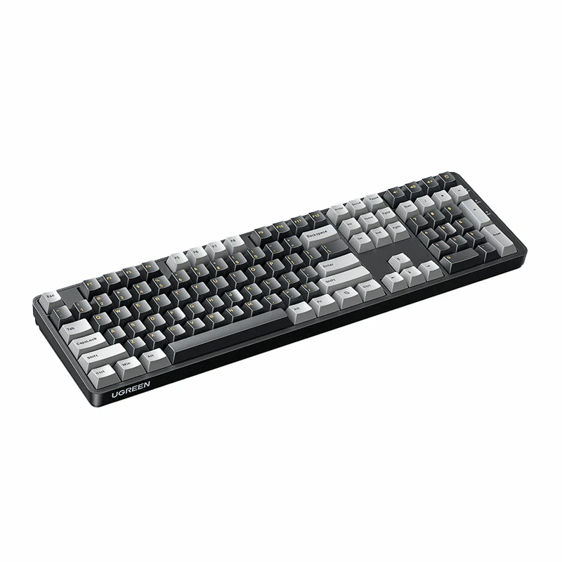 绿联108键轻音红轴有线机械键盘