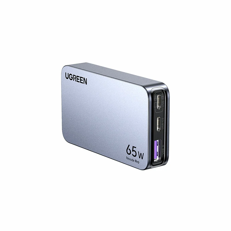 绿联nexode 闪充湃pro 65w三口氮化镓饼干充电器