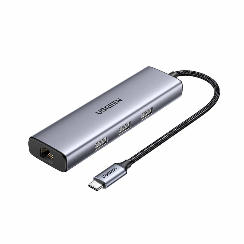 绿联type-c六合一多功能千兆网卡扩展坞