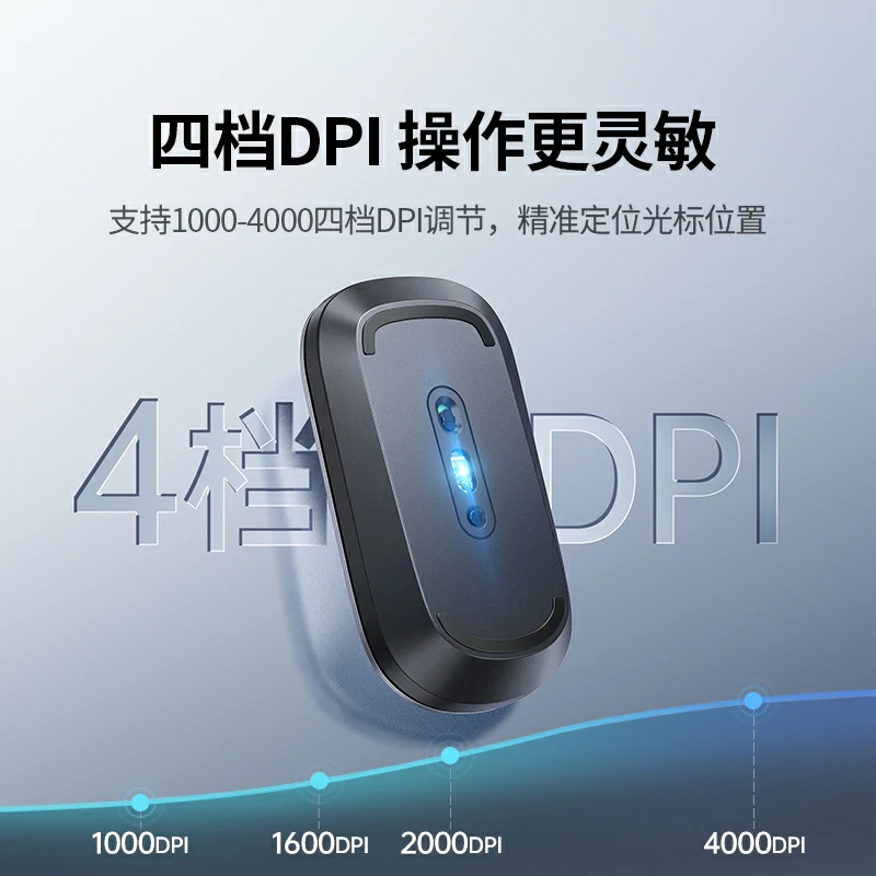 绿联便携无线办公鼠标 充电款