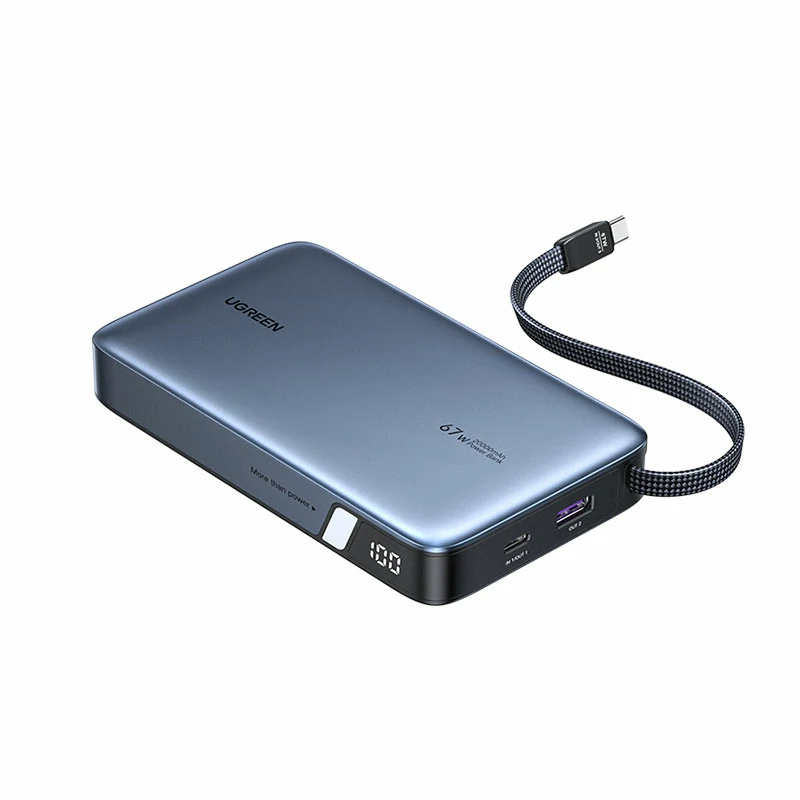 绿联67w自带线 超能块 充电宝 20000mah