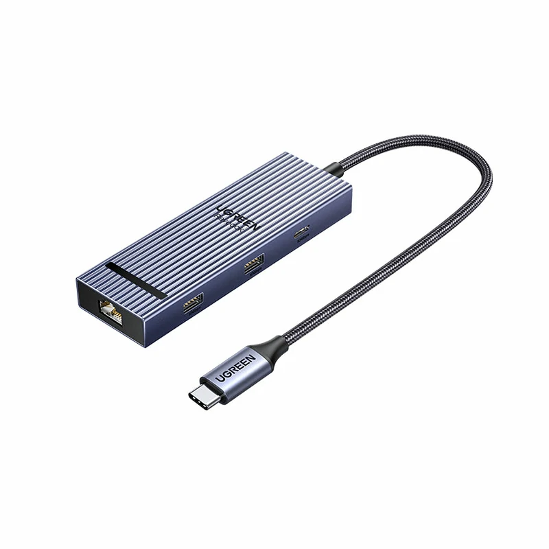 绿联type-c转dp六合一多功能扩展坞