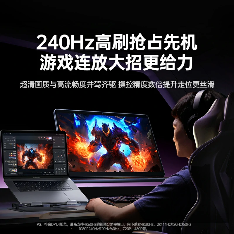 绿联type-c转dp六合一多功能扩展坞