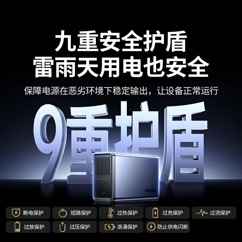 绿联300w不间断ups电源 nas应急电源