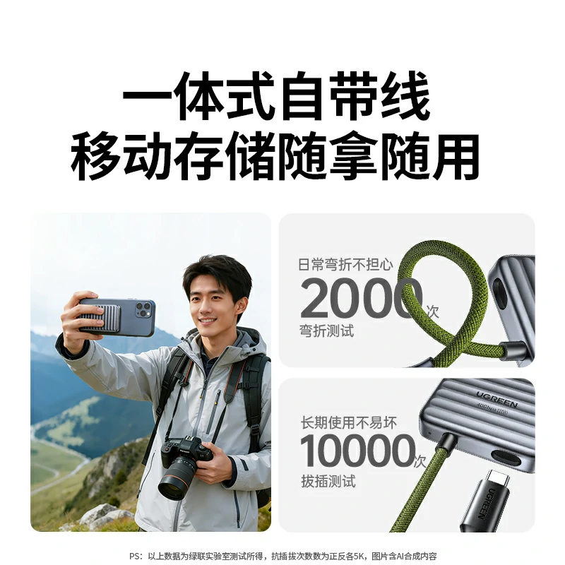 绿联go40 1tb 移动固态硬盘（pssd）
