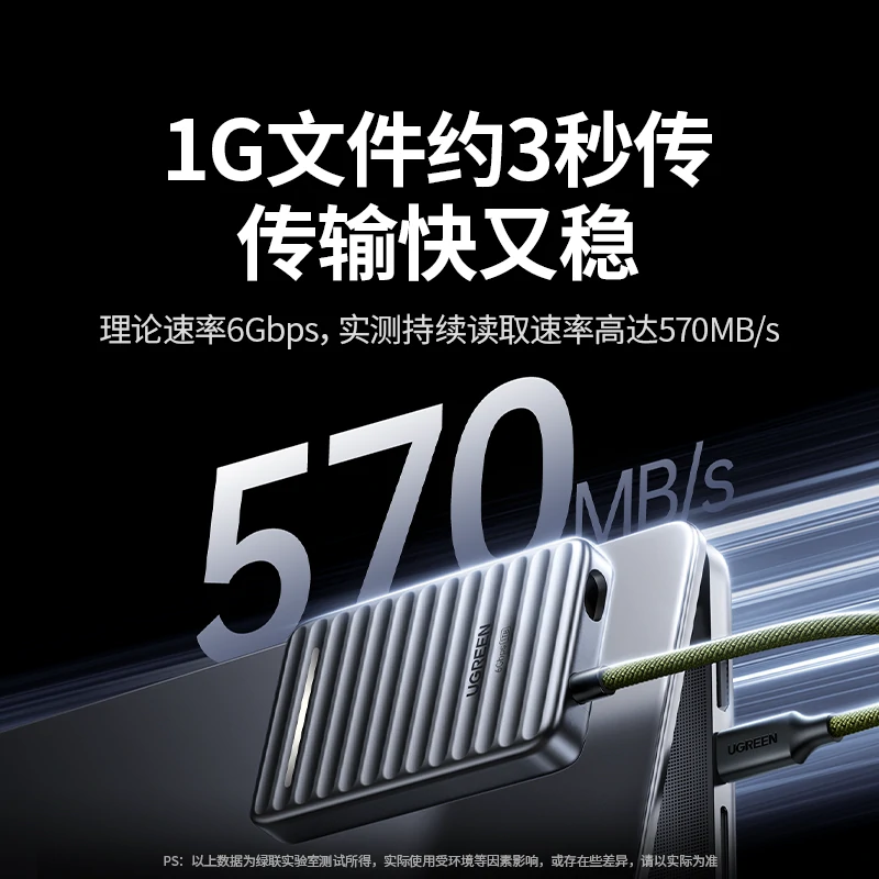 绿联go6 1tb 移动固态硬盘（pssd）